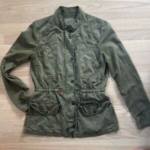Olive Green Military Style Jacket